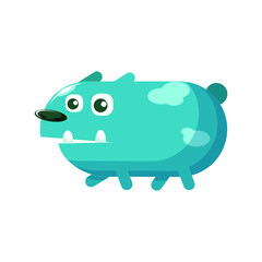 character animal monster vector cartoon good for icon, emoticon, best for logo,  