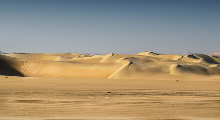 Fototapeta na wymiar Awesome Sands mountains in the desert at Siwa oasis Egypt 