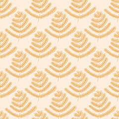 Vector ferns seamless pattern background. Perfect for fabric, scrapbooking, wallpaper projects