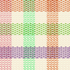 Vector check leaves seamless pattern background. Perfect for fabric, scrapbooking, wallpaper projects