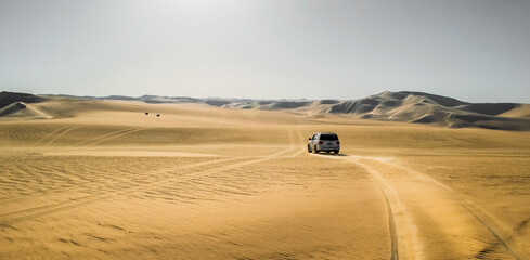 Safari and Sands  mountains in the desert at Siwa oasis Egypt  © Hazemomar