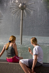 Am Springbrunnen