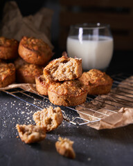 Muffins and milk