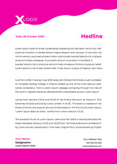 Letterhead design template