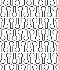 Keyhole contour seamless pattern