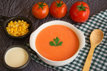 sopa de tomate mexicana