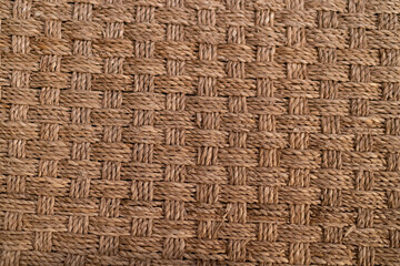 close up texture of woven twine 