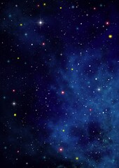 Naklejka premium night sky with stars