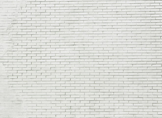White brick wall may used as background.