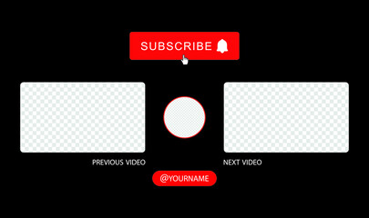 Next video template for YouTube 