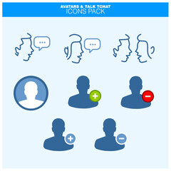 social network ansd application avatar icons