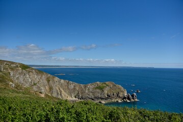 Panorama depuis les falaises de Jobourg (Manche)