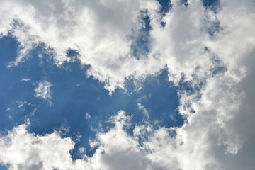 Fototapeta premium Clouds in the blue sky .