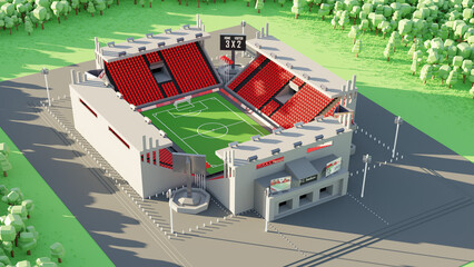 isometric view of a stadium © Rieth