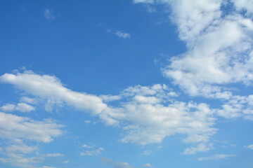 Obraz na płótnie Canvas Clouds in the blue sky .