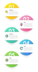 Vertical infographic design with icons and 5 options or steps. Thin line. Infographics business concept. Can be used for info graphics, flow charts, presentations, mobile web sites, printed materials.