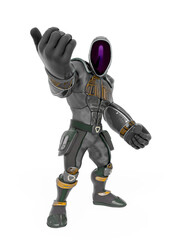 future astronaut cartoon is calling you for fight