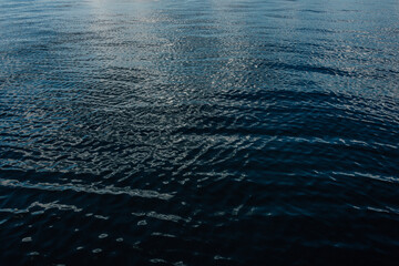 dark blue waters