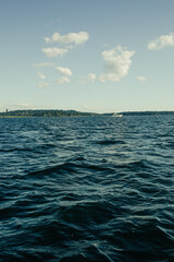 Obraz premium On a boat on Lake Washington
