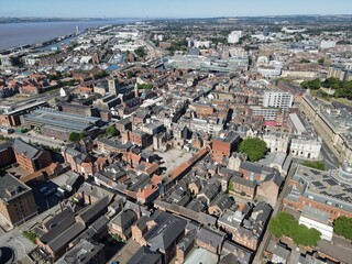 Aerial view of Hull, UK
