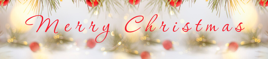 Christmas background with Christmas trees and gifts. Christmas background. Festive Christmas card. Banner. Copy space