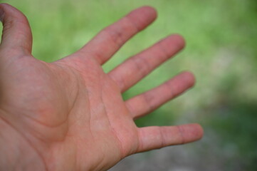 Fototapeta na wymiar Ręka dłonie człowieka