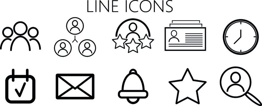 Set of icons for design