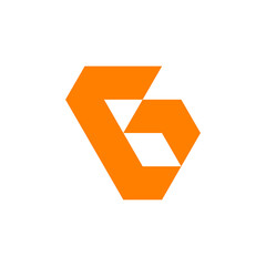 Letter G arrow abstract logo design