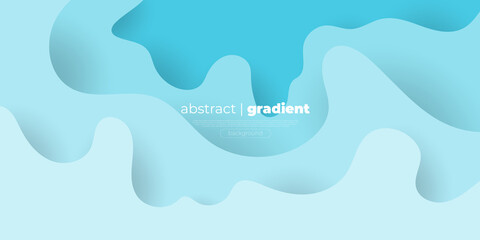 Abstract Modern Background Landing Page with Motion 3D Fluid Liquid Waves Element and Yellow Green Gradient Color