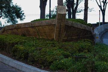 boat architecture used for landscaping