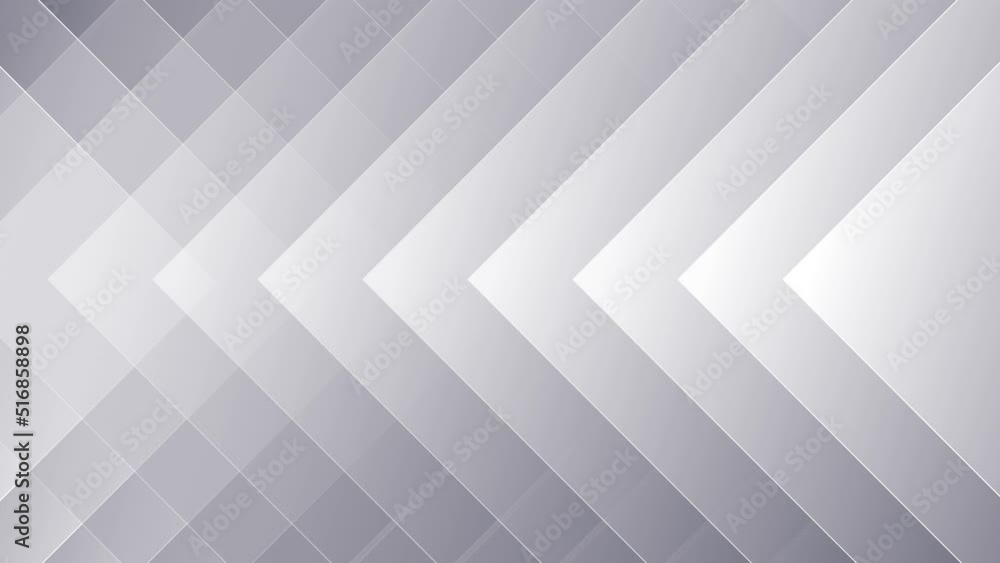 Poster white and grey smooth triangles abstract minimal geometric motion background. seamless looping. vide