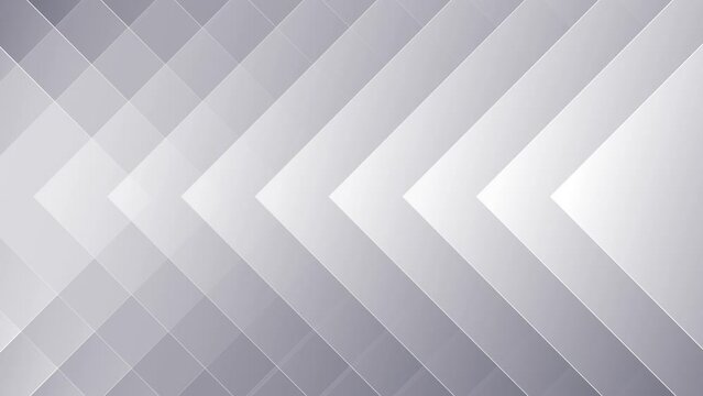 White and grey smooth triangles abstract minimal geometric motion background. Seamless looping. Video animation Ultra HD 4K 3840x2160