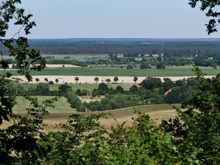 Blick von oben aufs Wendland Elbtalauen