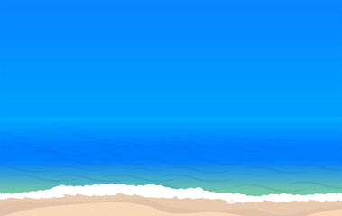 Fototapeta na wymiar 砂浜と空の風景4