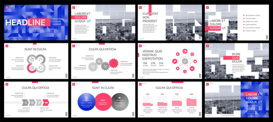 Elements for infographics on a white background. Presentation templates. Use in presentation, flyer and leaflet, corporate report, marketing, advertising, annual report, banner.	
