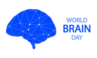 World brain day human, vector art illustration.
