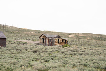 Obraz premium Old Mining Ghost Town In Bodie State Historic Park, California. A Popular Tourist Destination Near Bridgeport.