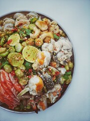 Spicy mixed seafood salad