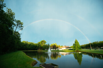 Beautiful rainbow and cloud of Florida	