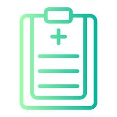 Obraz premium medical report gradient icon