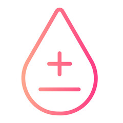 blood drop gradient icon
