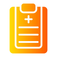 Fototapeta premium medical report gradient icon