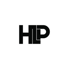 hlp letter original monogram logo design