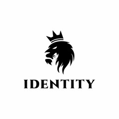 Lion logo vector illustration, emblem design.