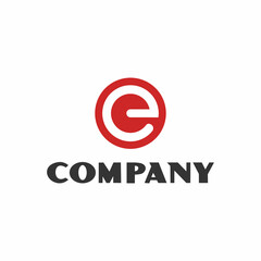 Obraz premium Letter E logo icon design vector illustration template