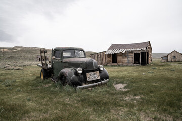 Vintage Automobiles In Bodie State Historic Park. A Well Preserved Well Protected Ghost Town Near Bridgeport, California. Worth The Visit.