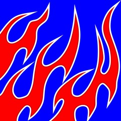 Simple background with flame pattern