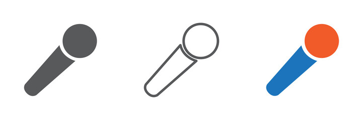 microphone icon vector. mic icon vector illustration