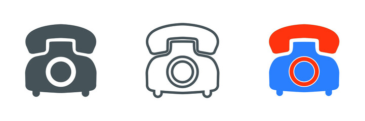 telephone icon vector. phone icon vector illustration