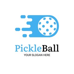 Pickleball logo isolated vector illustration on white background